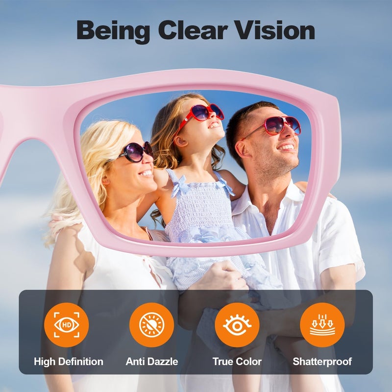 DEAFRAIN Store Kids Sunglasses Boys Girls Youth Polarized Unbreakable Flexible Sports Baseball Glasses for Teen Age 5-12 - Image 4